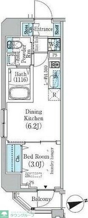 プライムブリス東中野駅前の物件間取画像
